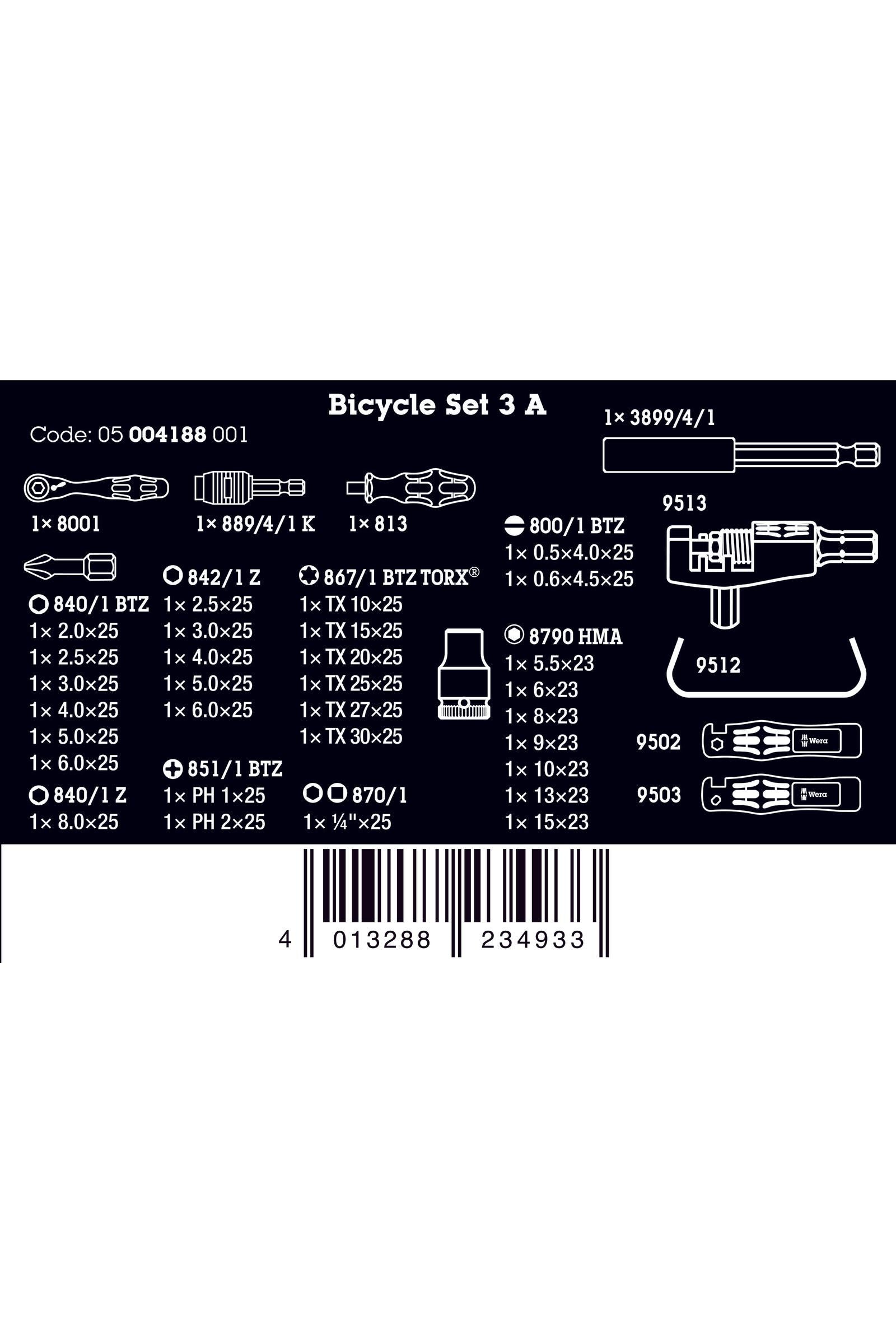 Wera BICYCLE SET 3 A