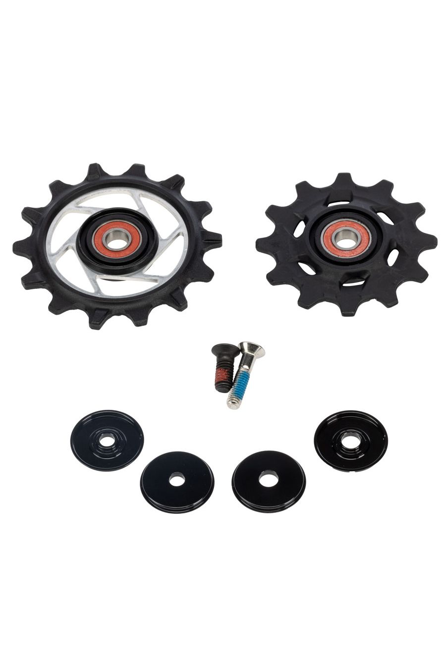 SRAM Force AXS Rear Derailleur Pulley Kit - 12t Upper and 14t Lower, Steel Bearings, E1