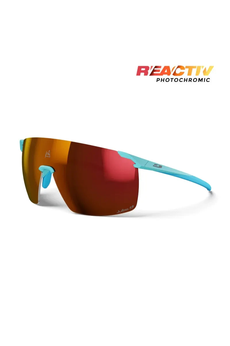 Julbo Faster L Kilian Jornet Light Blue Glacier REACTIV 0-3 High Contrast