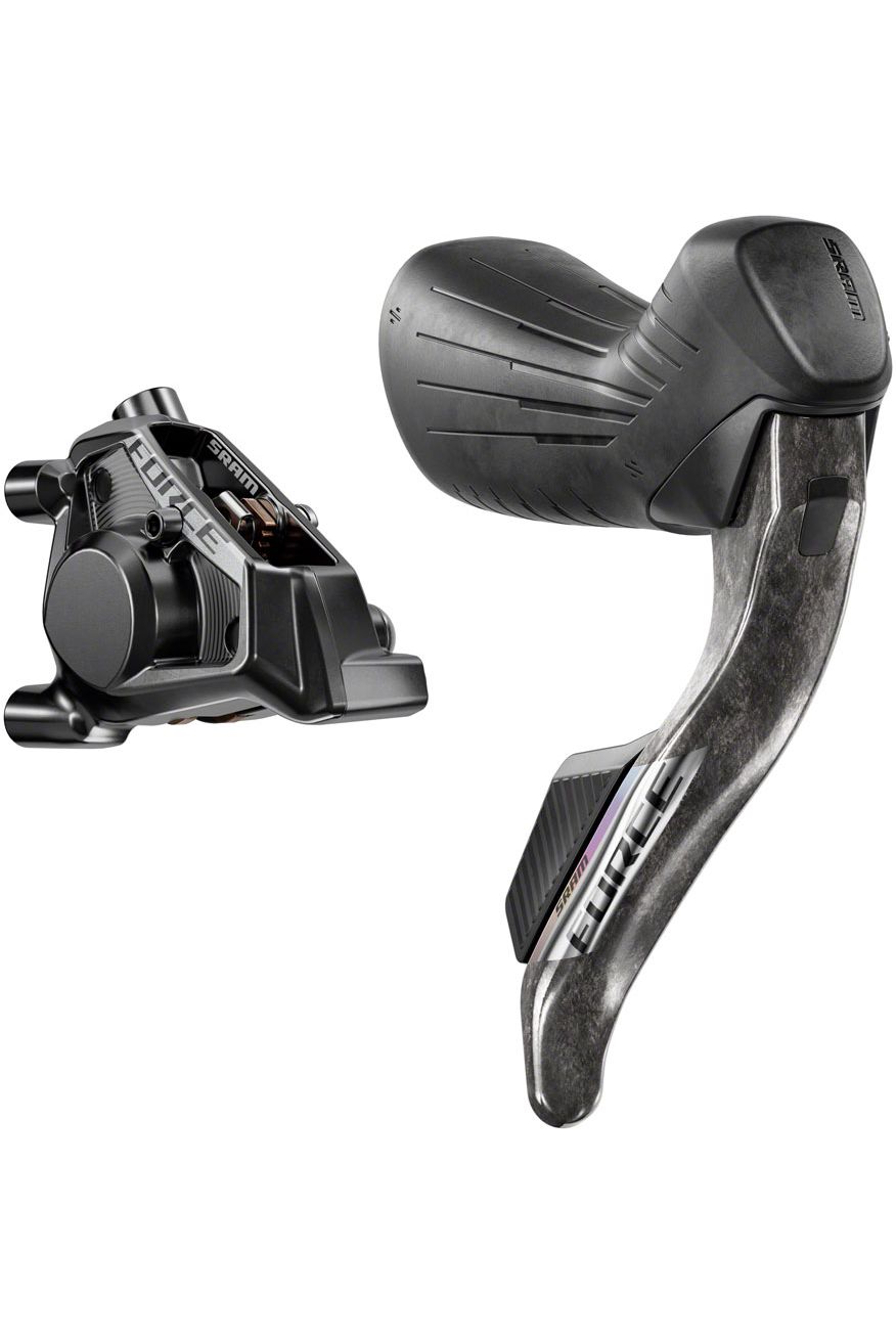SRAM Force eTap AXS HRD Shift/Brake Lever and Hydraulic Disc Caliper - Right/Rear, Flat Mount 20mm Offset, 1800mm Hose, Black, E1