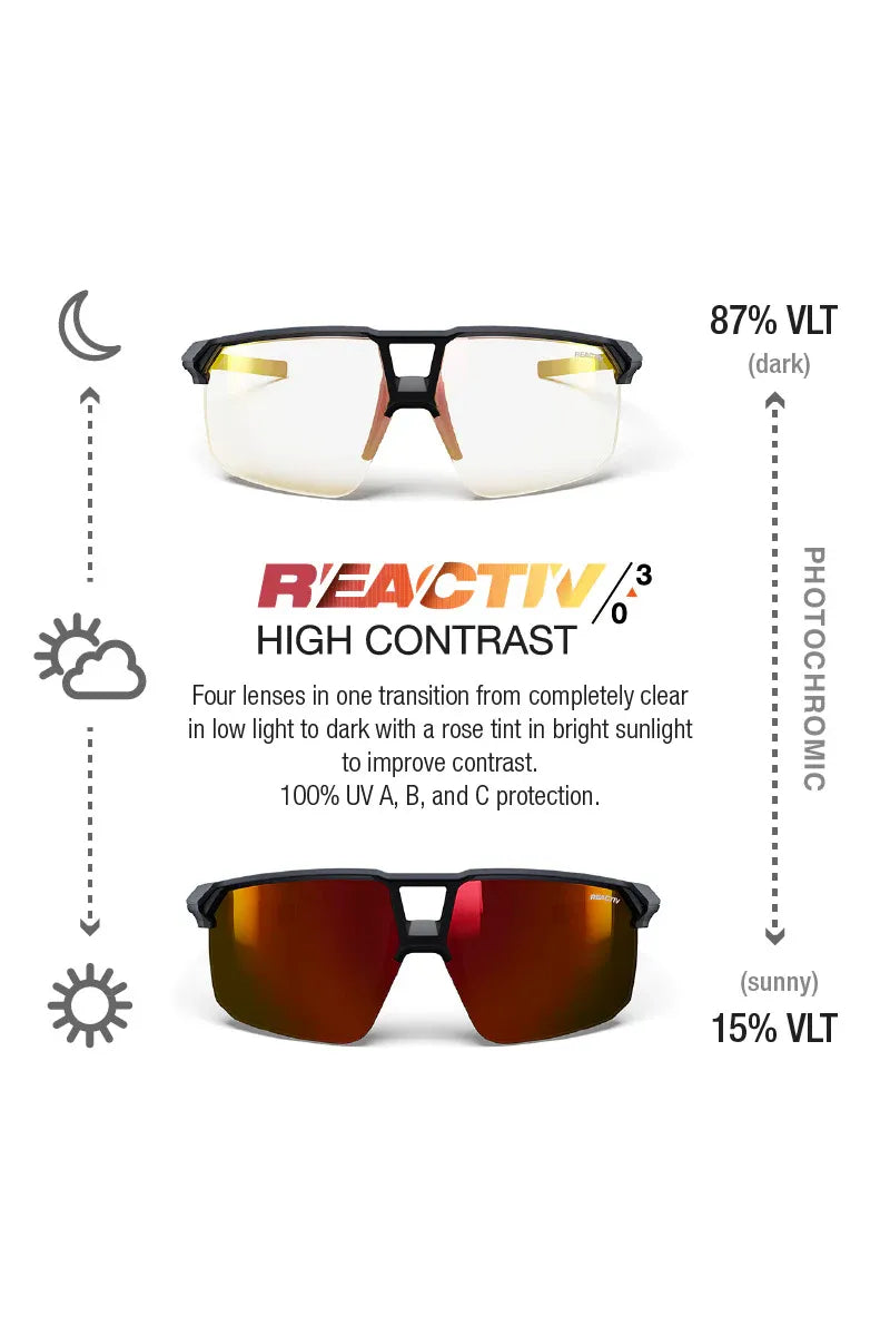 Julbo Liry Matte Gray / Dark Brown REACTIV 0-3 High Contrast