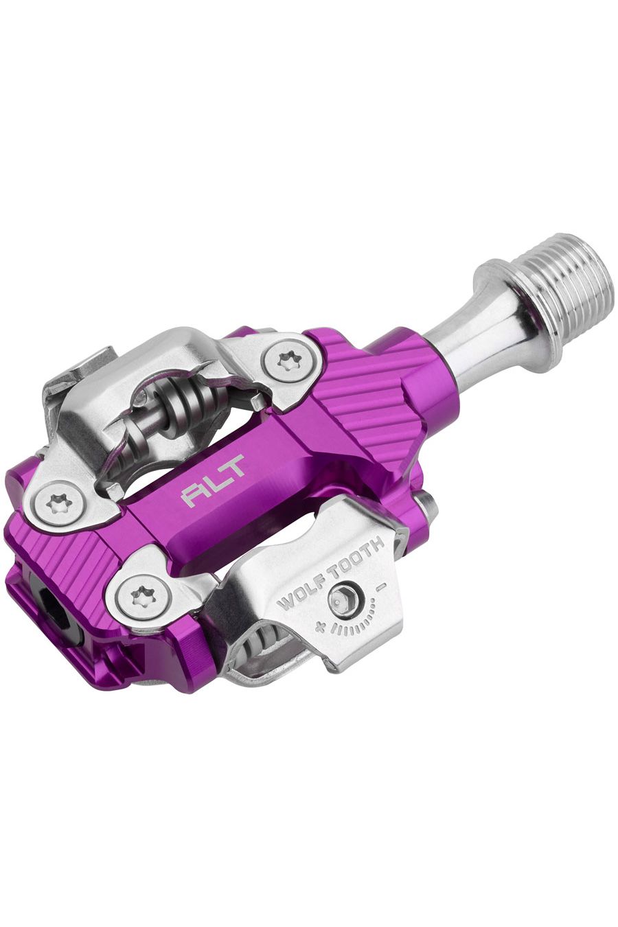 Wolf Tooth ALT XC Clipless Pedals - Dual Sided Clipless, Alloy, 9/16", Pair, Shimano SPD