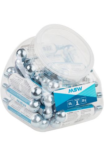 MSW CO2 Cartridge, Threaded - 20g