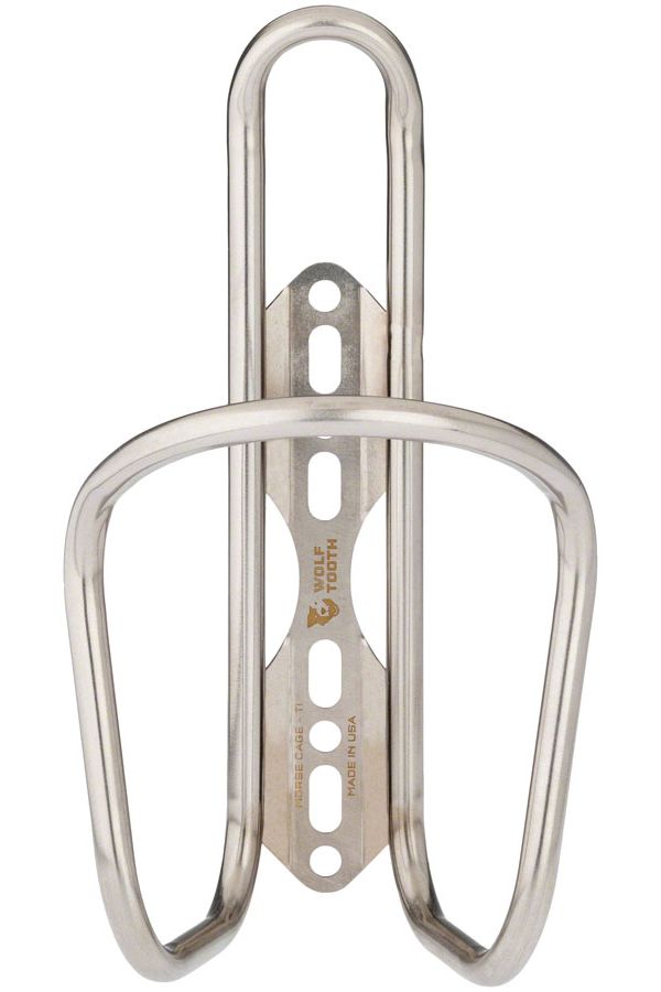 Wolf Tooth Morse Bottle Cage - Titanium, Silver