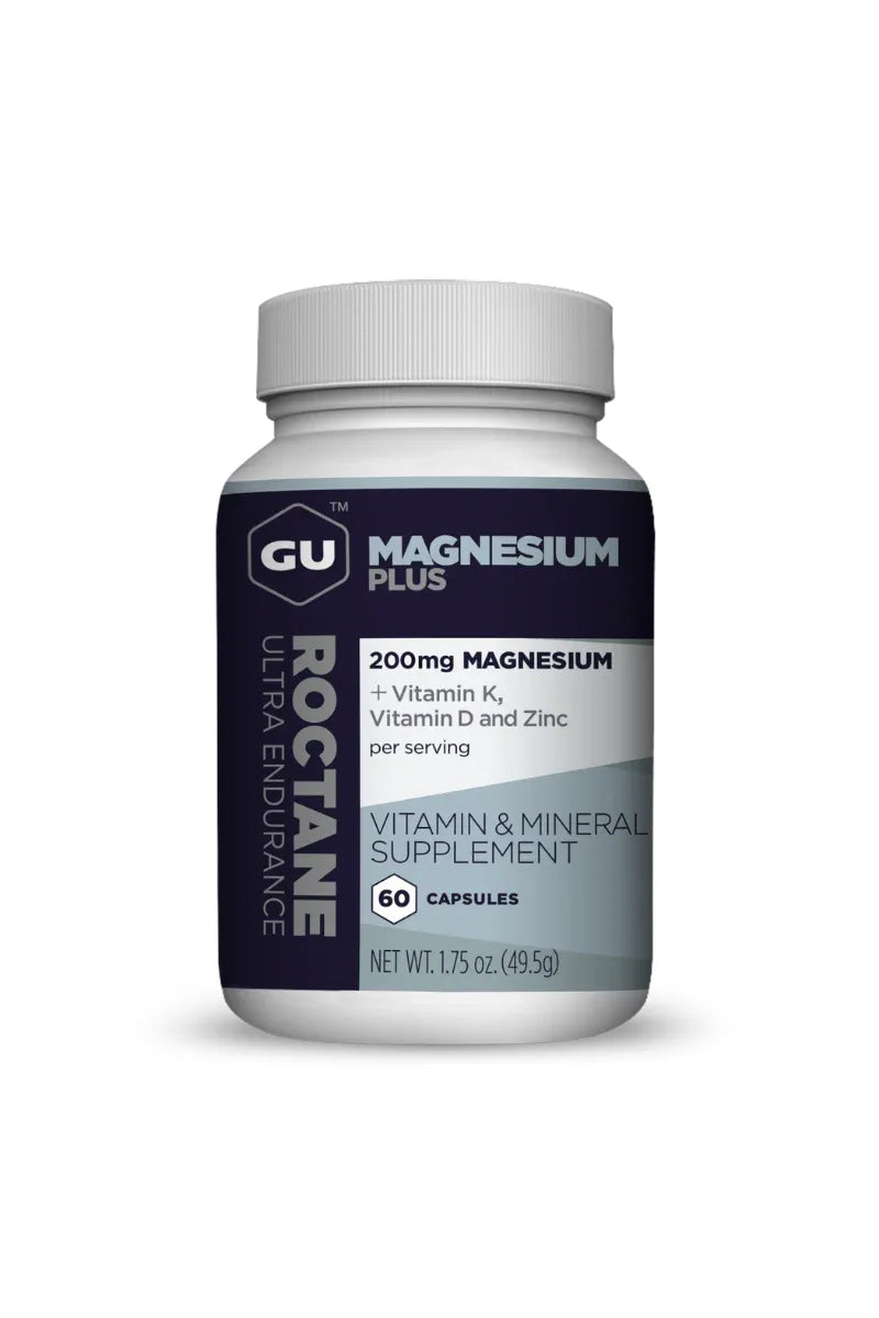 GU Roctane Magnesium Plus Capsules, 60ct Bottle