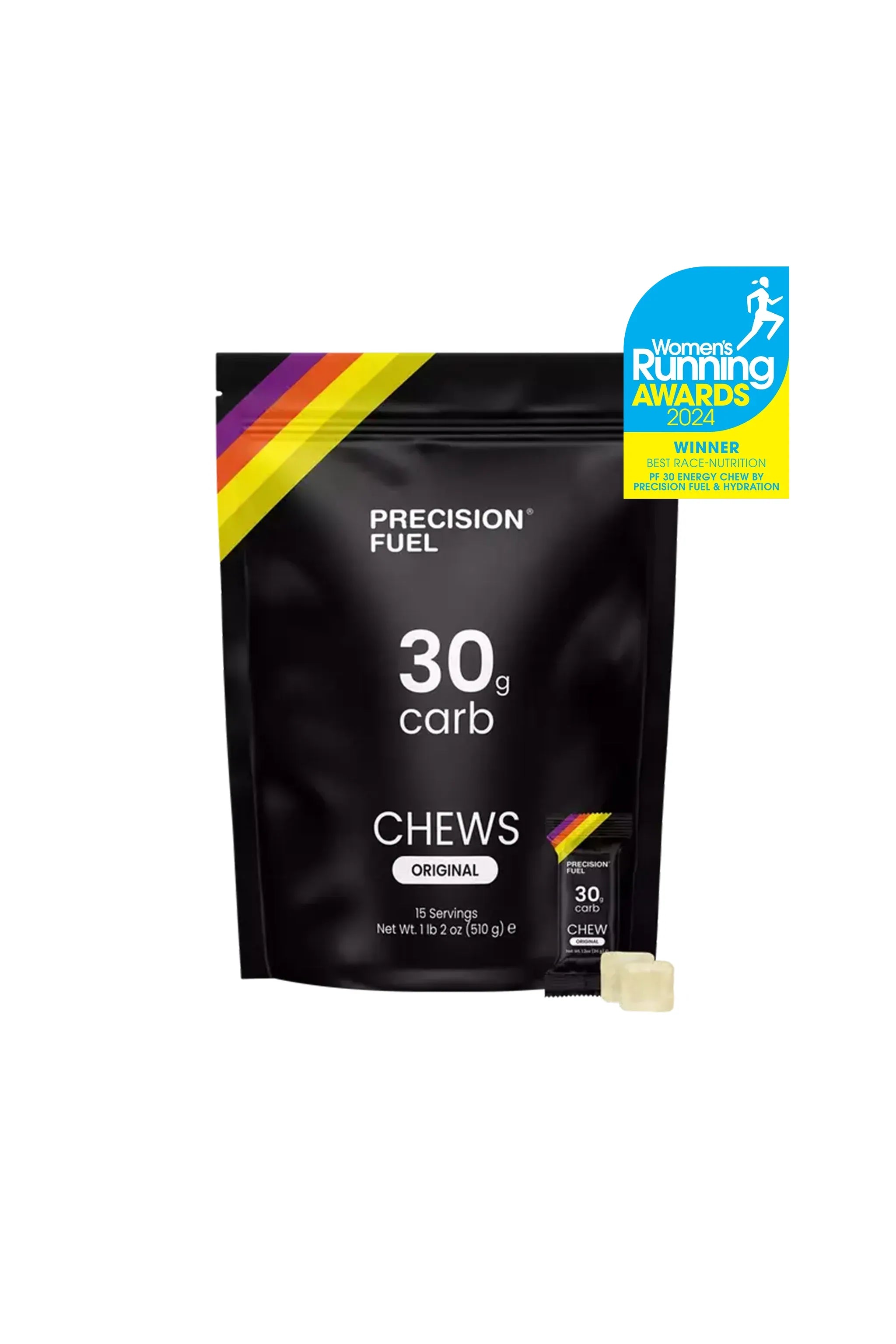Precision Fuel & Hydration 30g Carb Chew Bar-15 Packets